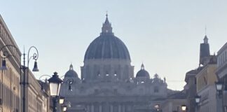 Pope Benedict and Saints Peter and Paul