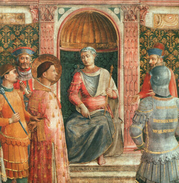 Pope Benedict and Saint Lawrence