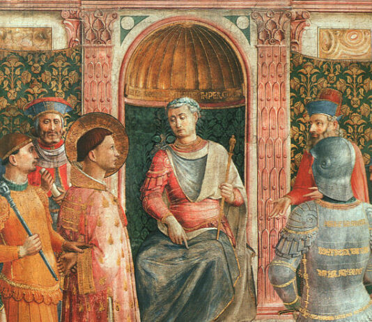 Pope Benedict and Saint Lawrence