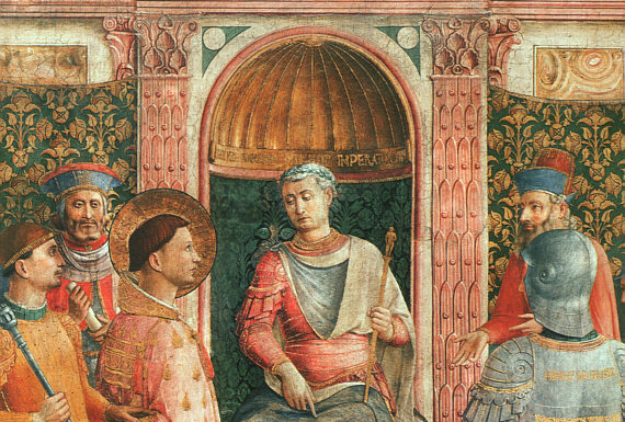 Pope Benedict and Saint Lawrence