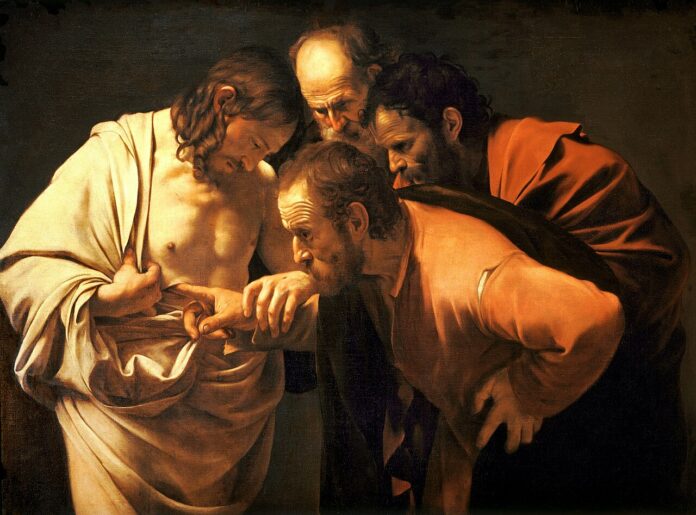 The Doubt of Saint Thomas - Caravaggio 1601-2 / Wikimedia Commons