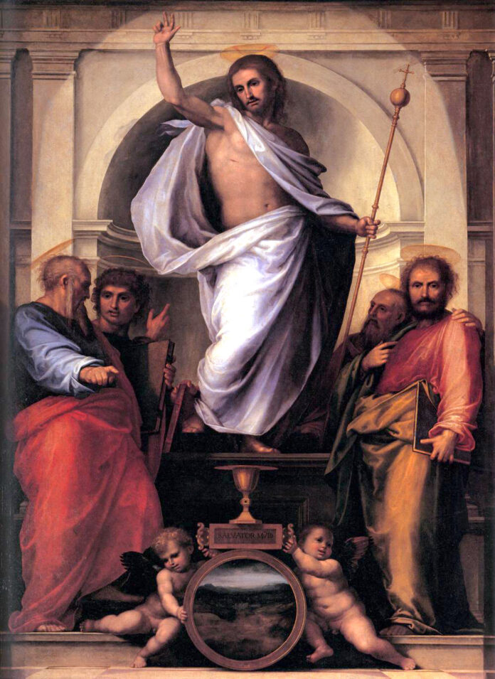 Christ with the Four Evangelists