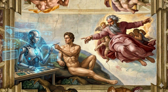 Imago Dei, Paul Mullen An image of an image of God.