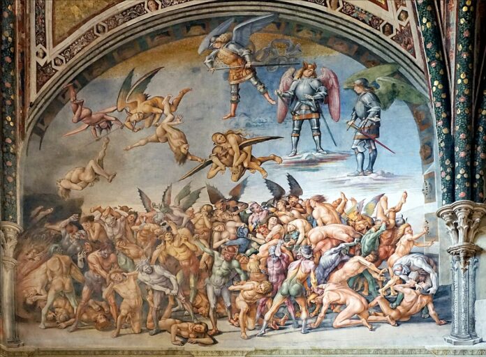 Angels in Heaven oversee the process of judgment and condemnation