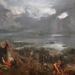 450px-‘Battle_of_Clontarf’,_oil_on_canvas_painting_by_Hugh_Frazer,_1826
