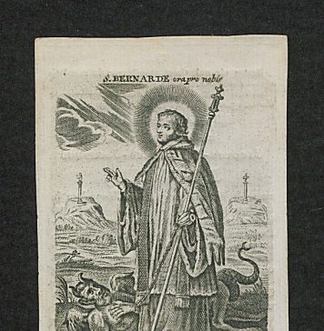 Saint Bernard of Montjoux and his Dogs