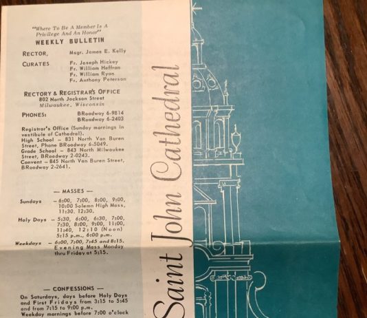 A Mass Schedule in Time Capsule: What Happened?