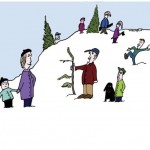 Cutting a Christmas Tree