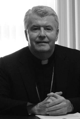 The newly appointed Bishop McGrattan at the Bishop’s offices in Peterborough, Ontario.