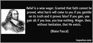 Image result for Pascal, wager of faith