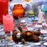 Teddy-Candle shrine