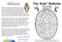 The Kids’ Bulletin:  A fun way for Catholic kids to learn about the Faith every week. kids bulletin