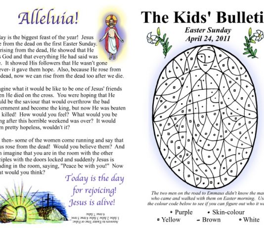 The Kids’ Bulletin: A fun way for Catholic kids to learn about the Faith every week. kids bulletin