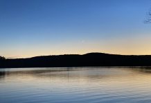 A Sliver of Moonrise in the Madawaska